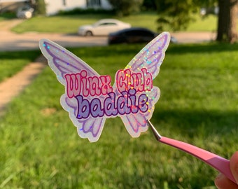 Winx Club Baddie ~ Vinyl Sticker ~ holographic ~ water resistant