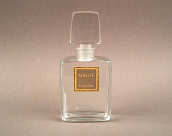Vintage 1950's Lancome "Magie" glass perfume scent bottle.