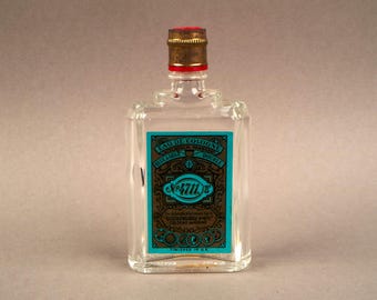 Vintage 1960-70's 4711 eau de Cologne glass perfume scent bottle.