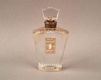 Vintage Roger & Gallet Mignardise art-deco glazen parfumflesje uit de jaren 30.