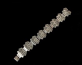 Vintage Mexican Taxco Silver Bracelet 