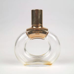 Vintage 1980-90s Hermes Parfum d&#39;Hermes glass perfume scent bottle.