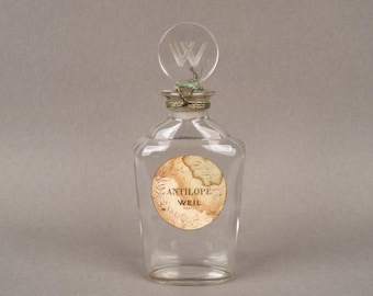 Vintage 1950-60s Weil Antilope glass perfume scent bottle.