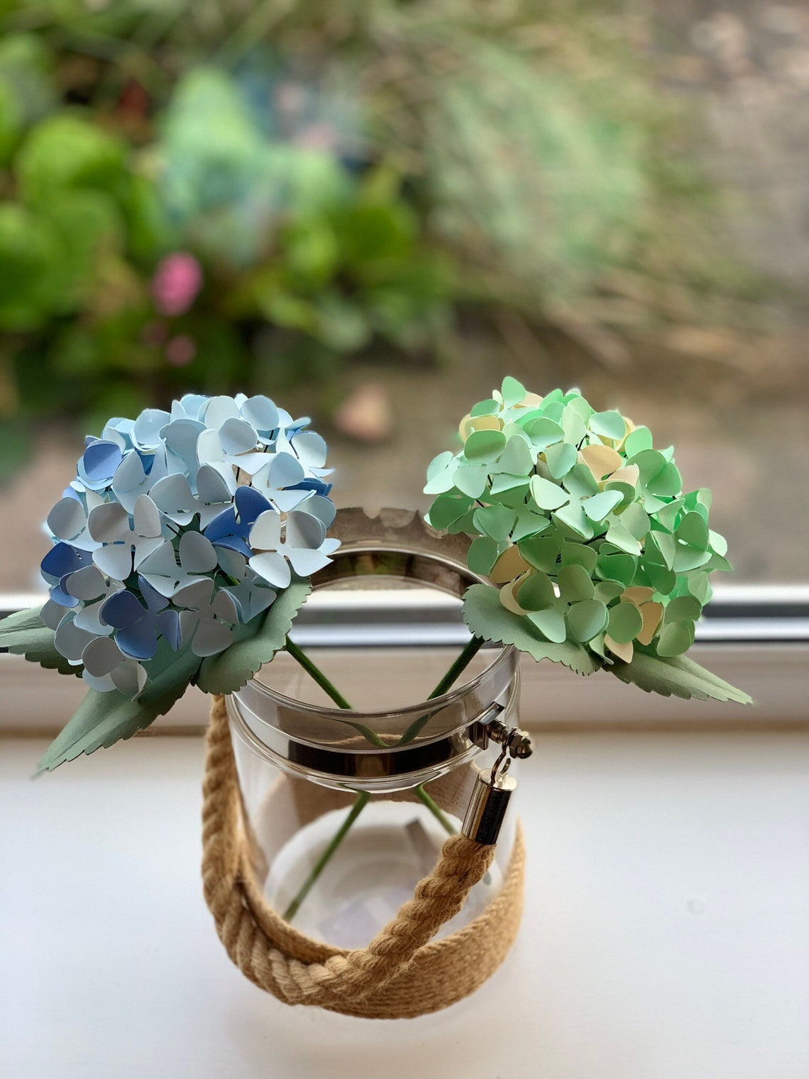 Paper flower paper hydrangea hydrangeas wedding flowers | Etsy