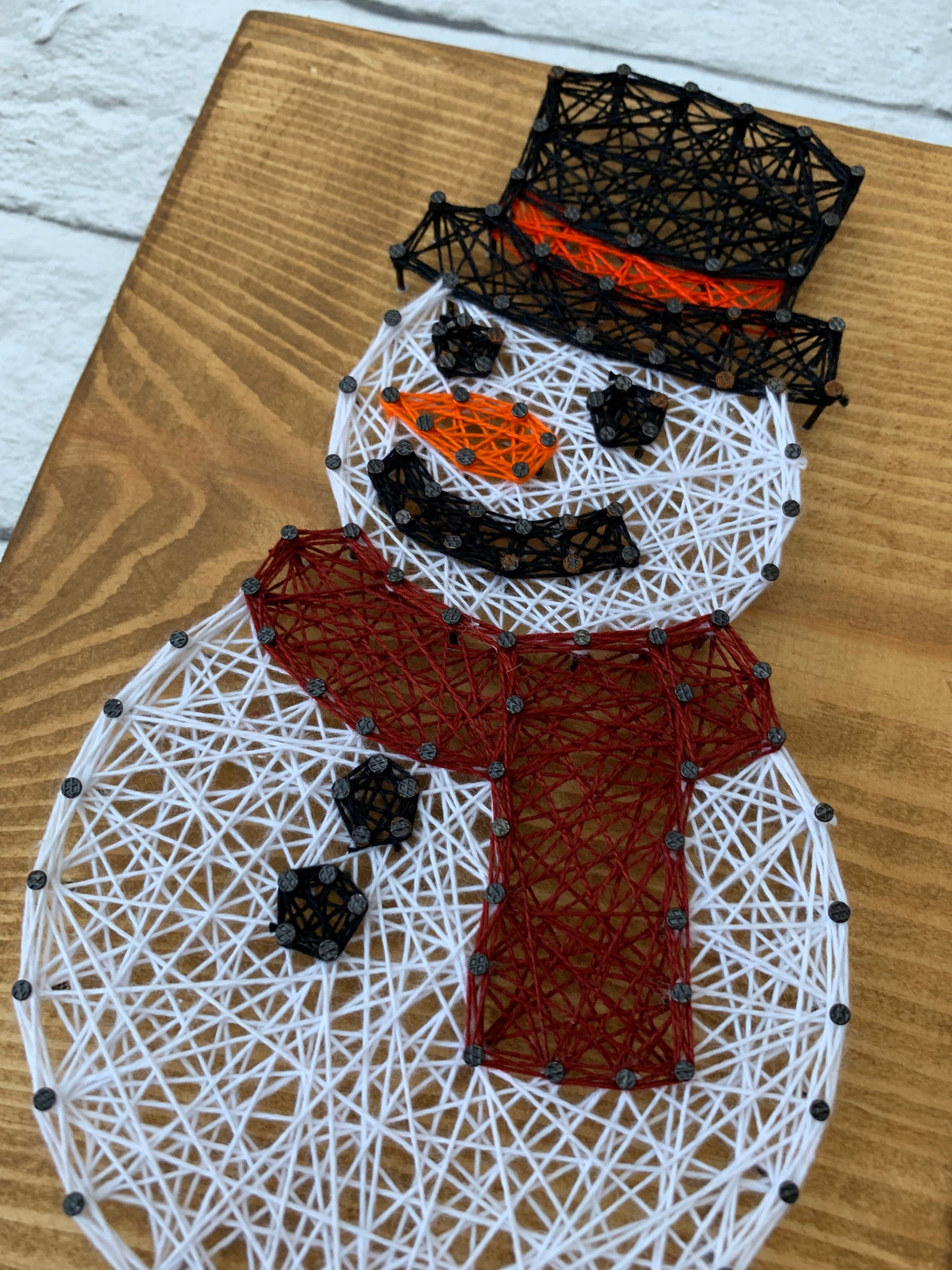 Snowman String Art Snowman Christmas Decor Christmas Gifts. Etsy