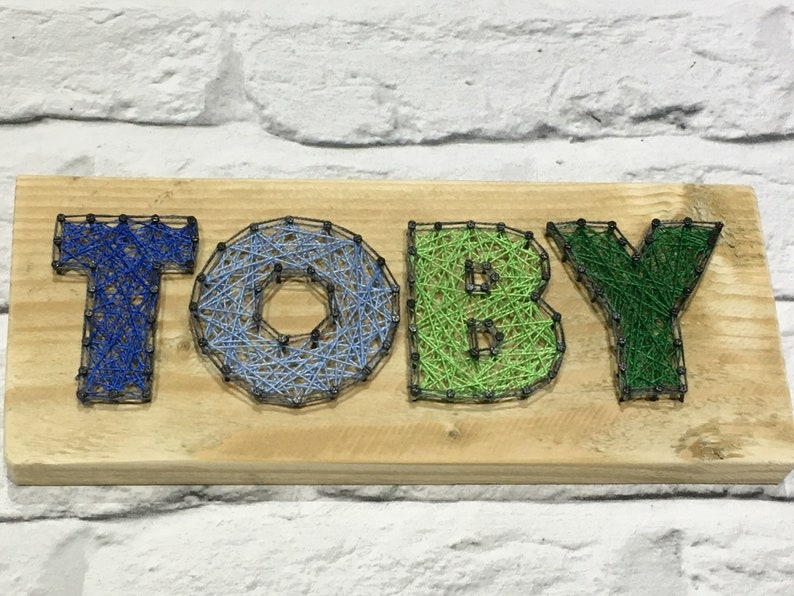 String Art Name Board Wall Decor Personalised. Etsy UK