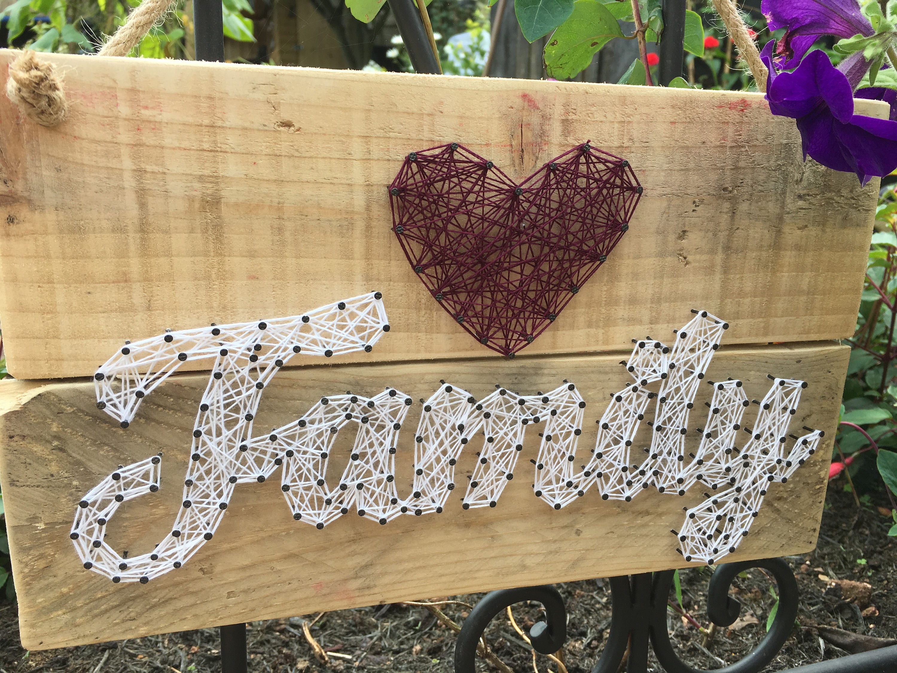 Made to order Family String Art Wall Art Home decor Etsy