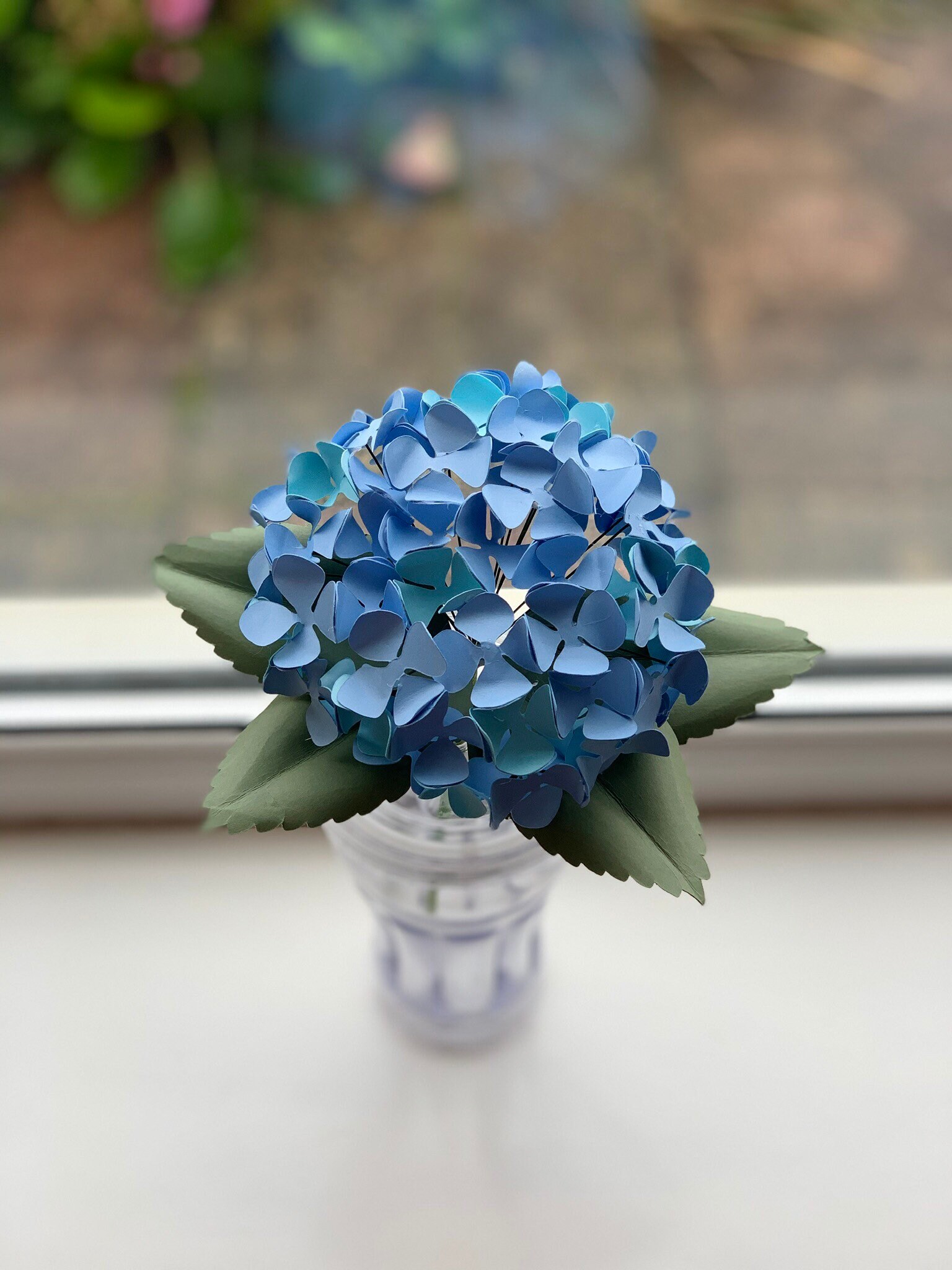 Paper flower paper hydrangea hydrangeas wedding flowers | Etsy