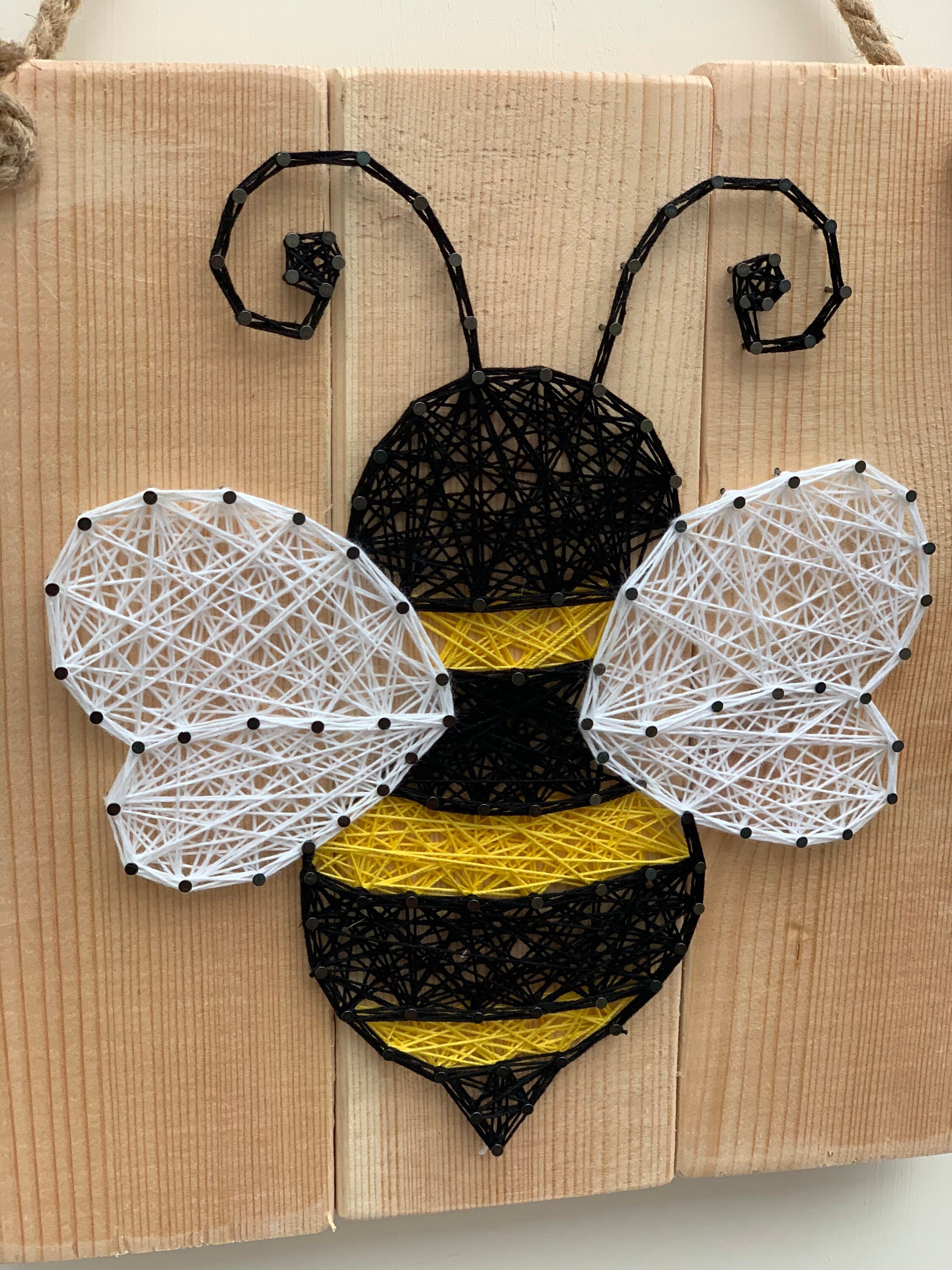 Bumble Bee String Art Bee Handmade Wall Art Home Decor Etsy UK bumble-bee-string-art-bee-handmade-wall-art-home-decor-etsy-uk