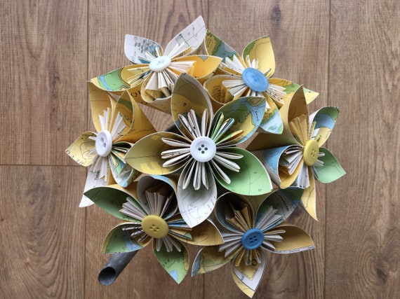 Paper Flowers Handmade Home Decor Wedding Flowers Etsy
