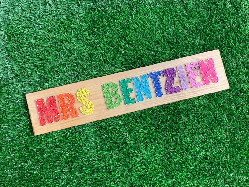 String Art Name Board Wall Decor Personalised. Etsy