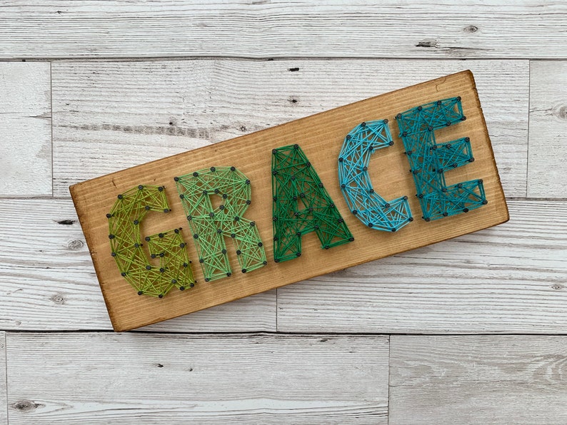 String Art Name Board Wall Decor Personalised. Etsy