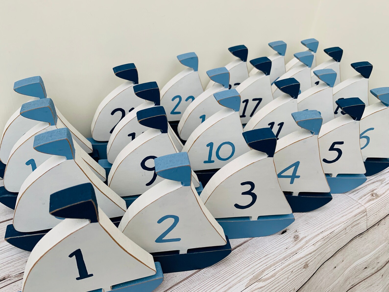 sailboat table numbers