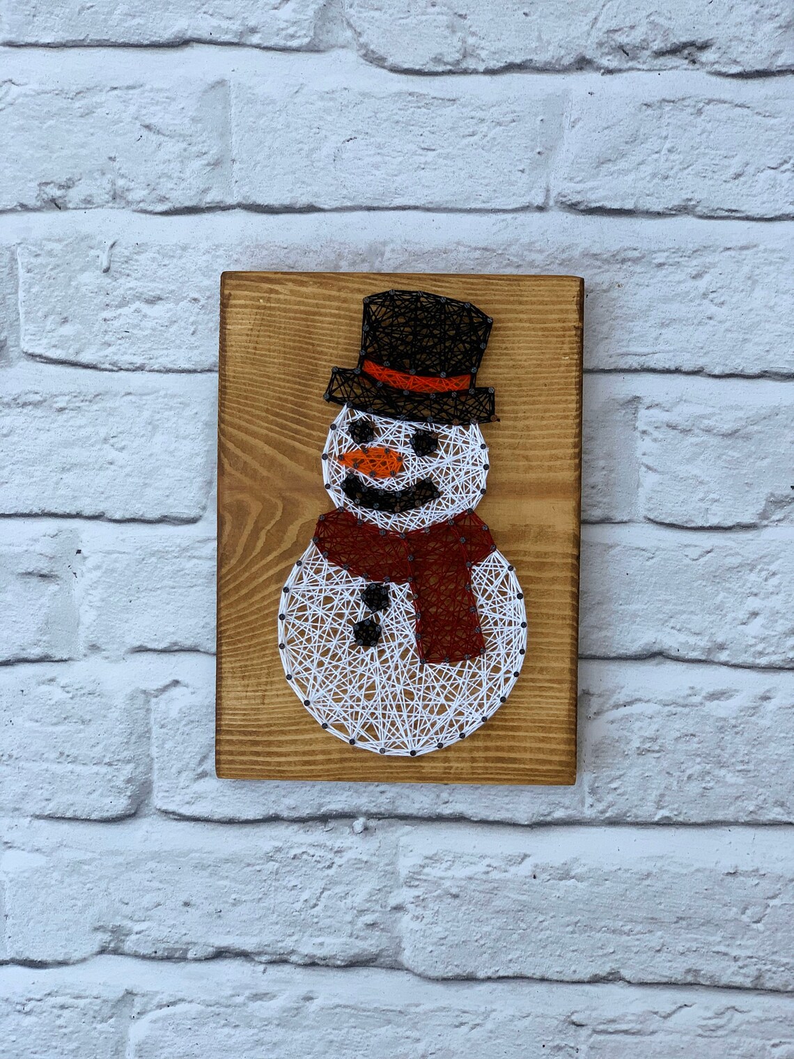 Snowman String Art Snowman Christmas Decor Christmas Gifts. Etsy