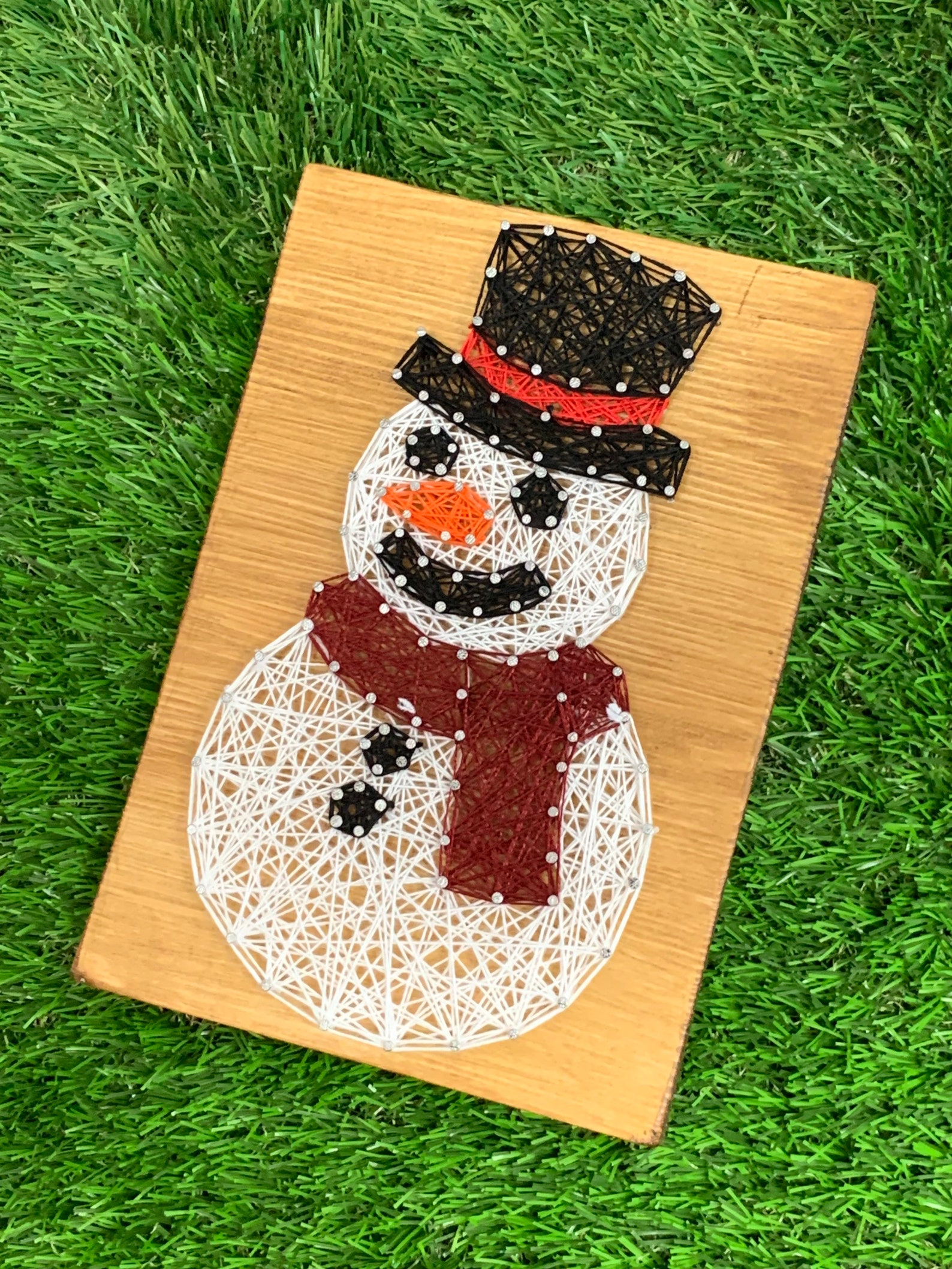 Snowman String Art Snowman Christmas Decor Christmas Gifts. Etsy