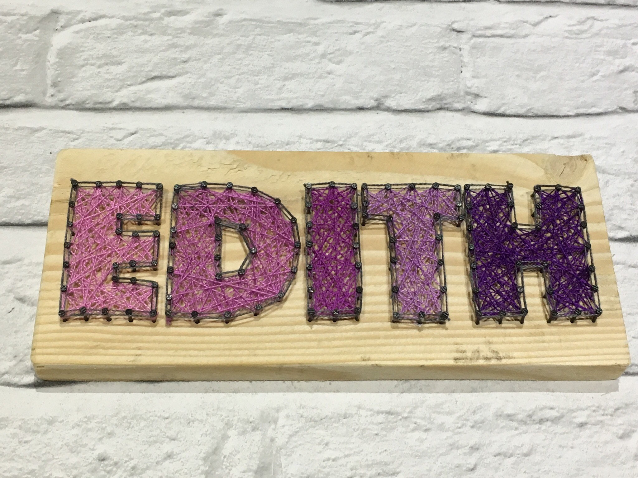 String Art Name Board Wall Decor Personalised. Etsy UK