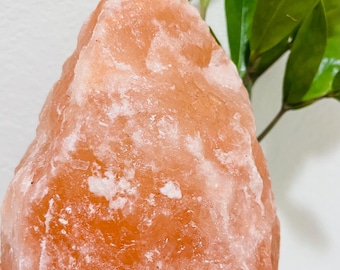 Natural Himalayan Pink Salt Lamp (5-6 lbs) - Original Crystal Rock with Dimmer