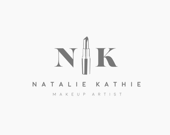 premade logo makeup artist logo makeup logo design lipstick etsy