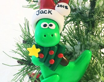 dinosaur ornament etsy