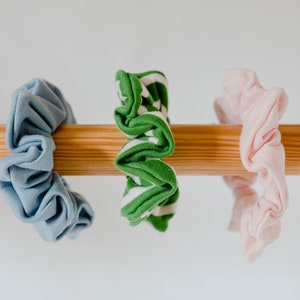 Scrunchie organic cotton, hair tie, cotton scrunchie, sustainable gift image 1