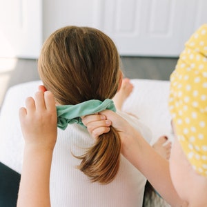 Scrunchie organic cotton, hair tie, cotton scrunchie, sustainable gift image 4