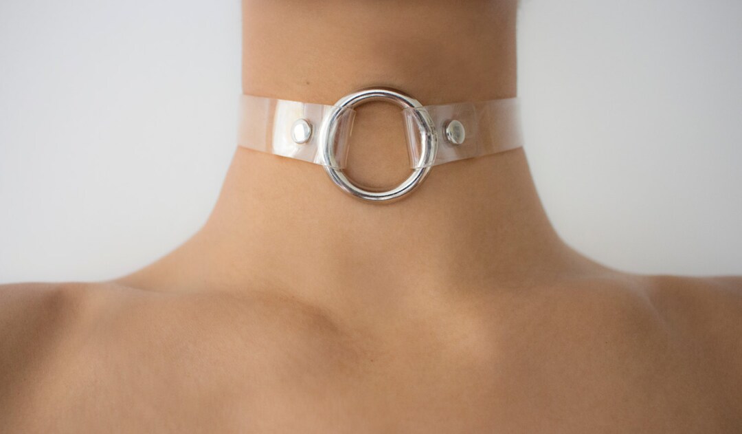 Clear O Ring Choker Necklace Clear O Ring Tattoo Choker Etsy
