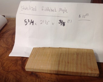Fiddle Back Maple - Etsy