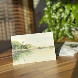 Carte de voeux phare, cartes de voeux, lots de cartes, cartes de correspondance, messages chaleureux pouvant être encadrés, inspiré du comté de Door
