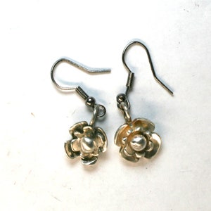 Sterling Silver Flower Earrings