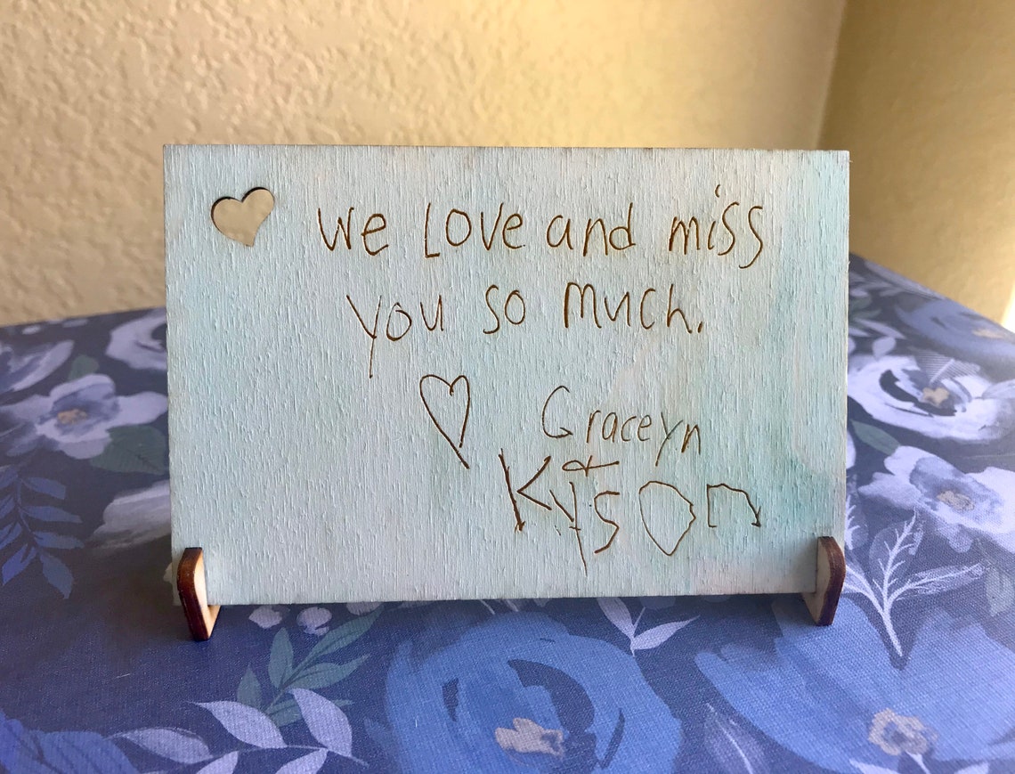 Engraved Birthday Card Personalized Birthday Card Mothers Etsy