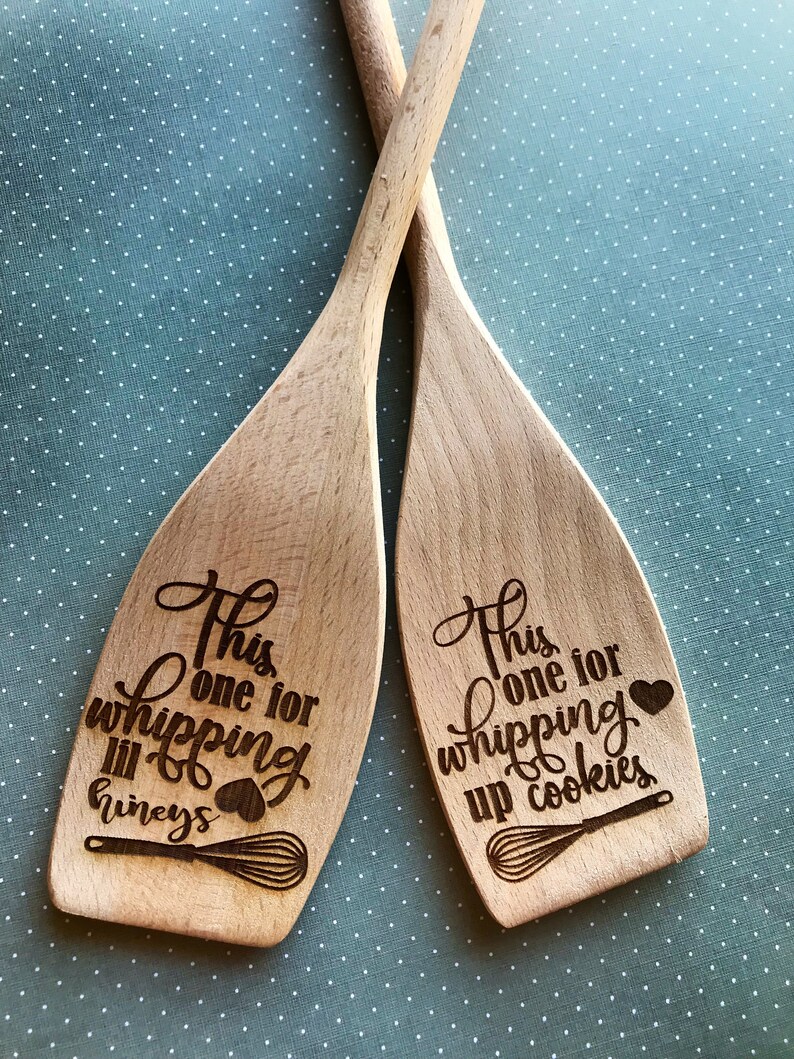 Personalized wooden spoons whipping lil hineys engraved Etsy