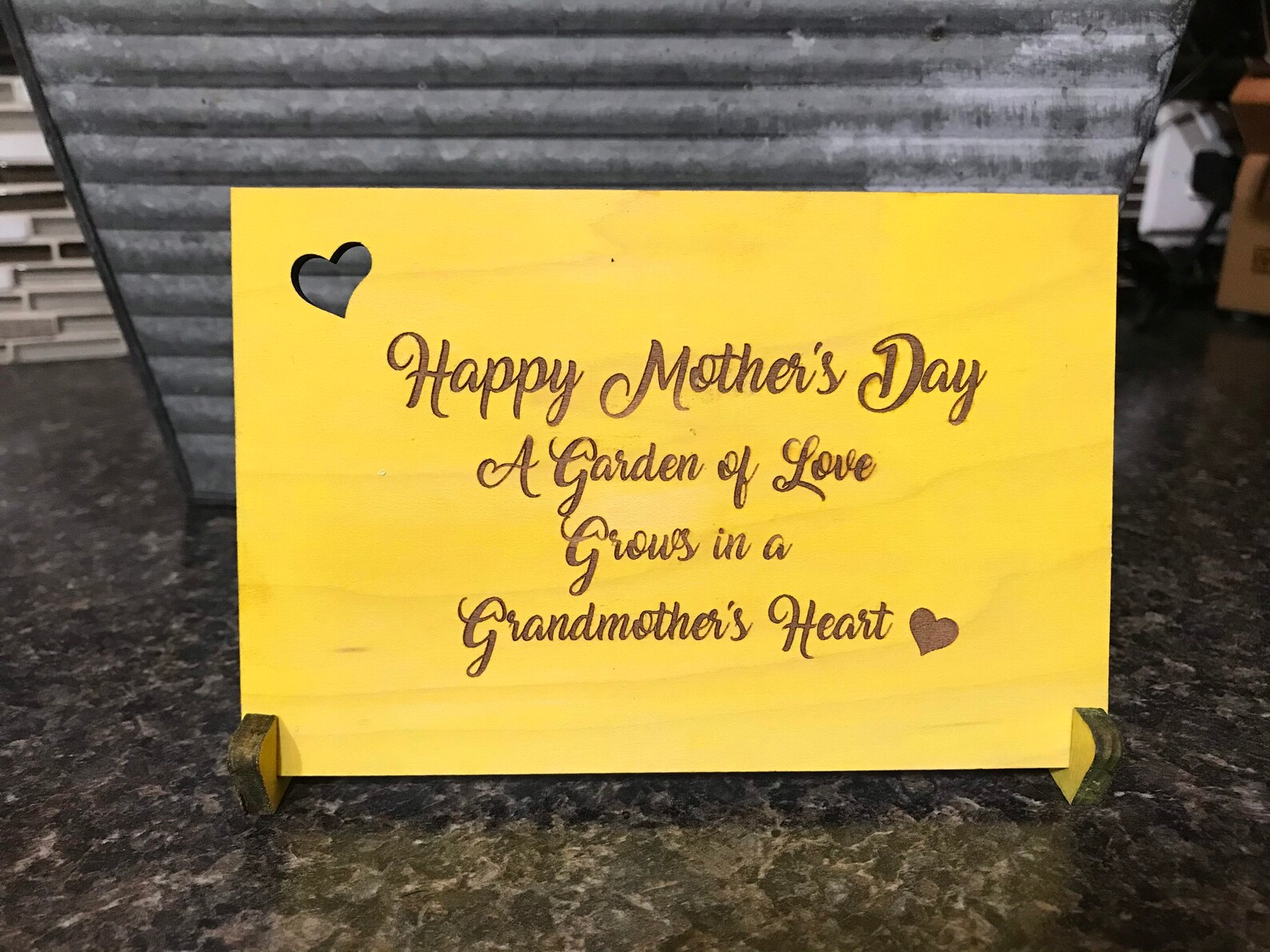 Engraved Birthday Card Personalized Birthday Card Mothers Etsy