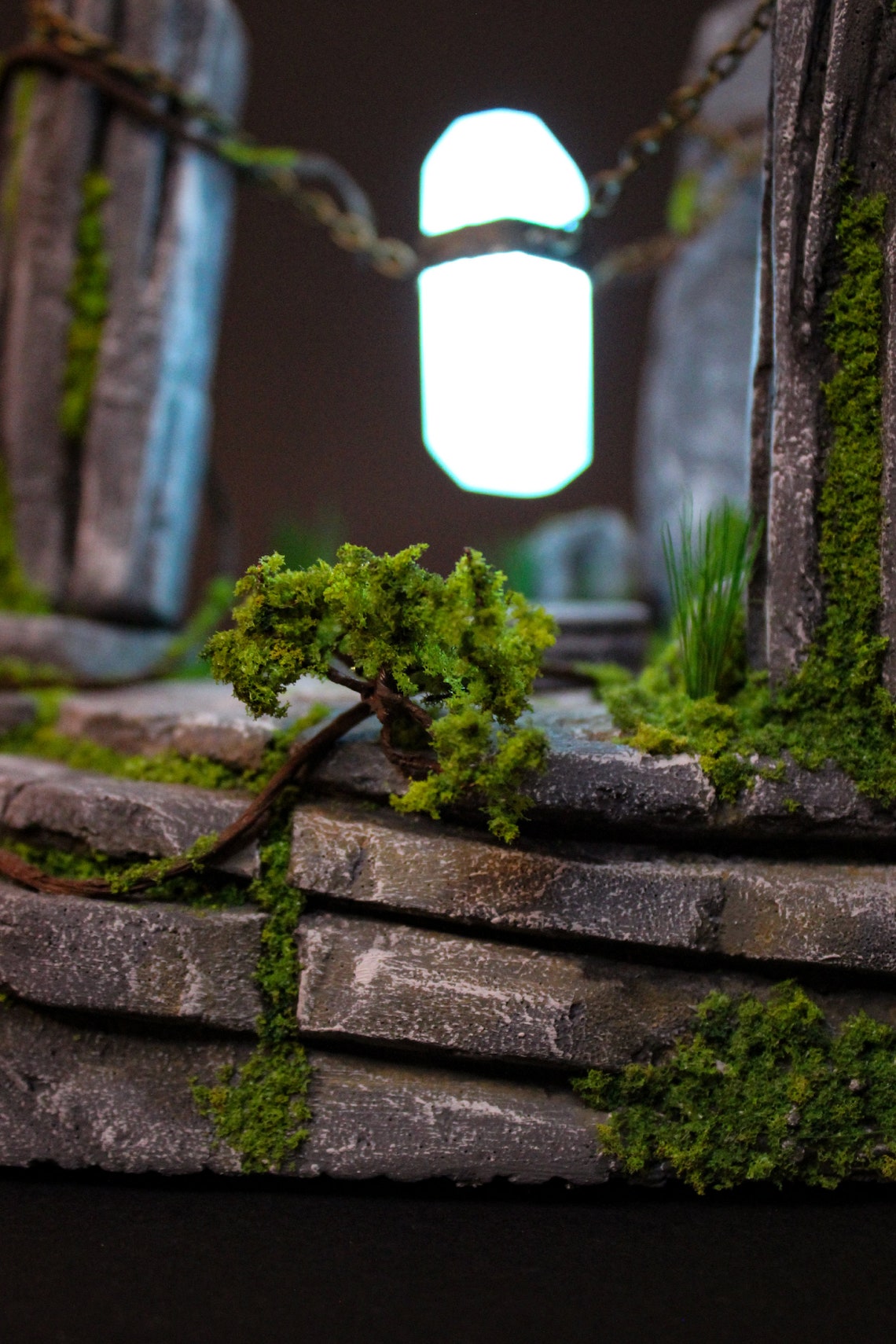 Magic Crystal Diorama Miniature Bookend Etsy