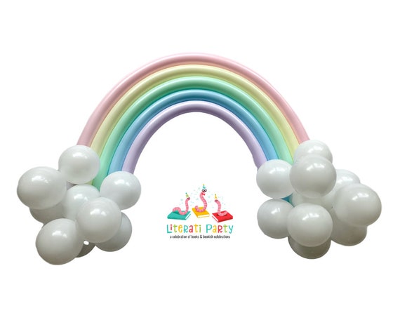 Pastel Balloons Pastel Birthday Decorations Pastel Rainbow Balloons Rainbow  Baby Rainbow Party Decorations 