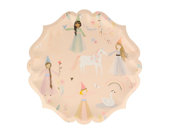 Princess Party Plates | Storybook Fairy tale Birthday Party | Girl Baby Shower Il_570xn