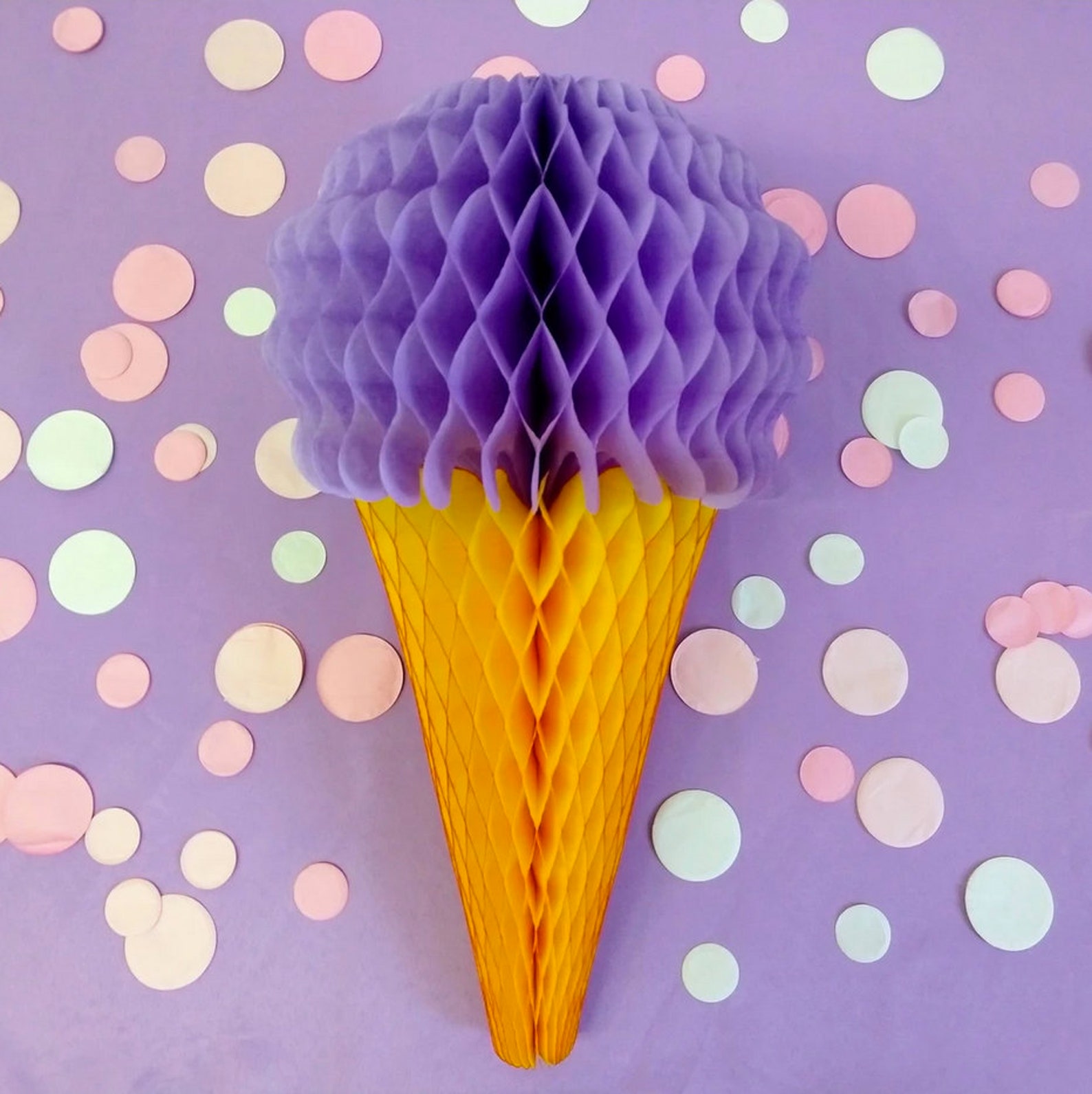 Lavender Ice Cream Cone 20 Tissue Paper Etsy