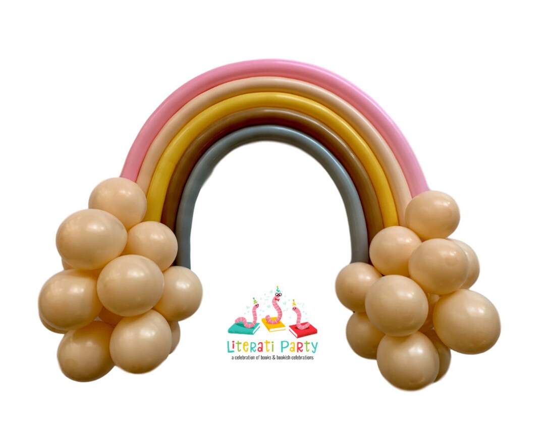 Modern Boho Rainbow Balloon Kit DIY Party Decorations Etsy
