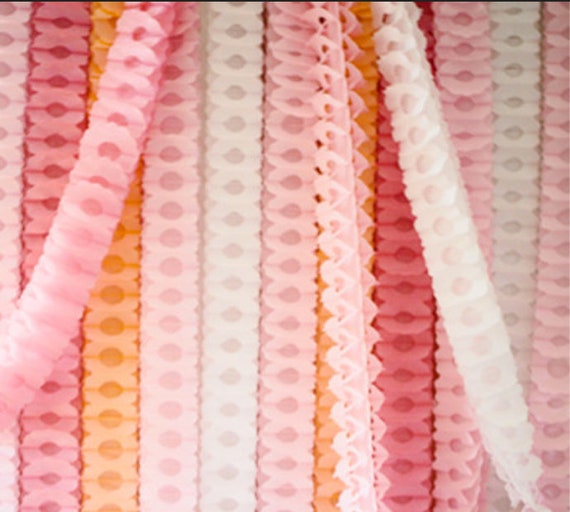 tissue paper garland party supplies