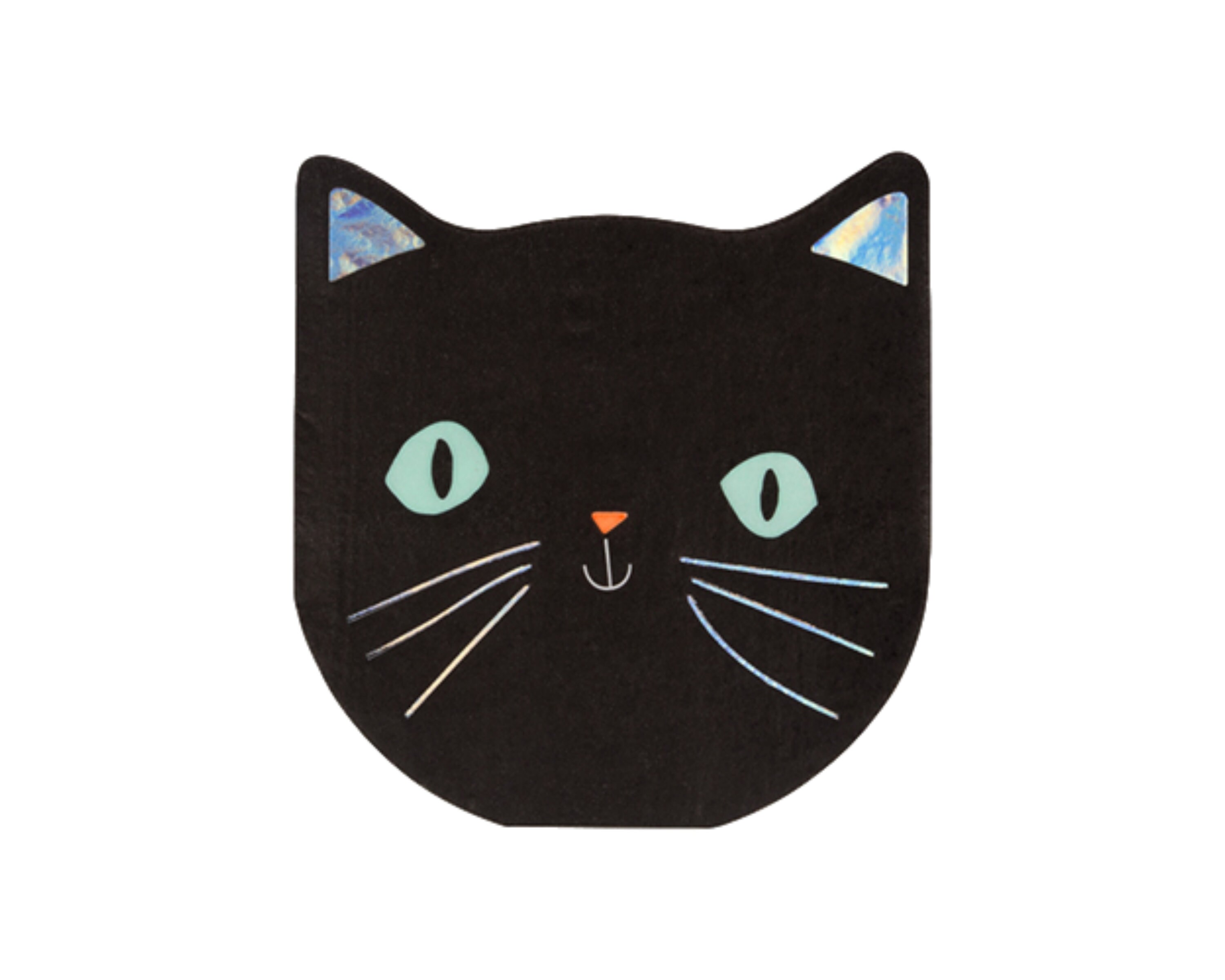 Halloween Black Cat Party Napkins Small Cocktail Napkins Etsy