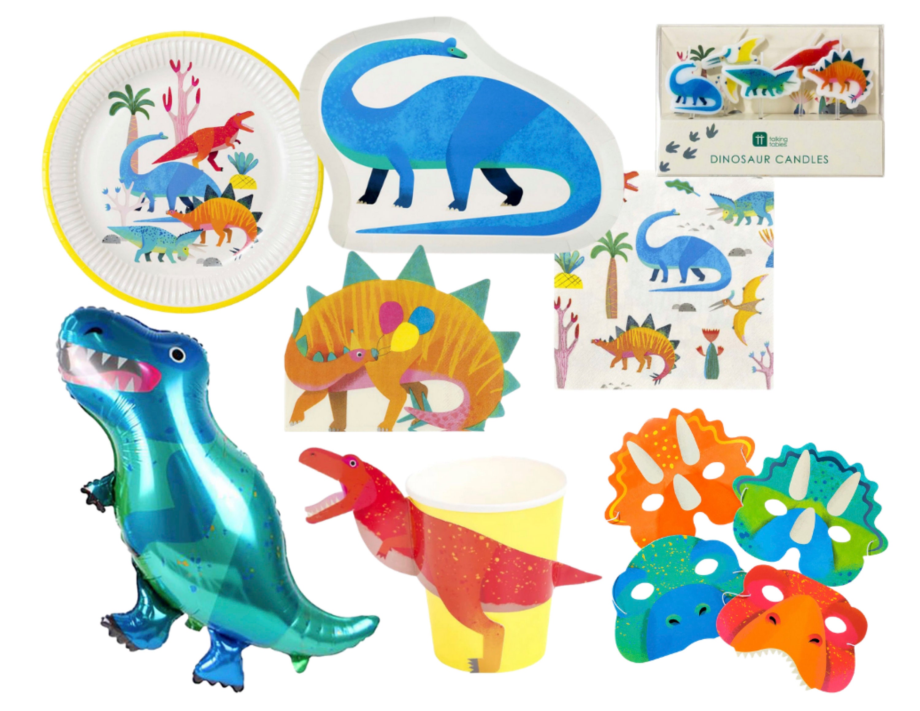 Party Dinosaur Birthday Party Supplies / Placas y servilletas Etsy