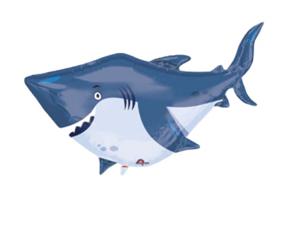 Shark Mylar Helium Balloon | Under the Sea, Sea Life | Birthday, Baby Shower Il_570xn