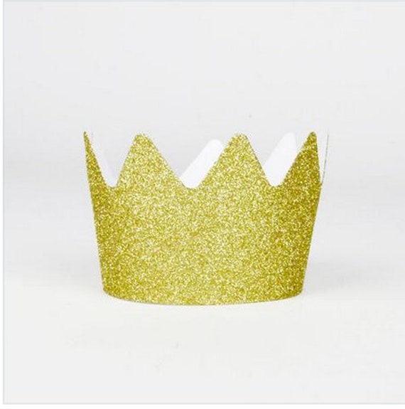 Gold Glitter Crowns, Princess Party, Party Favor, Party Hat, Royalty, 1st birthday, photo shoot, party decoration Il_570xn