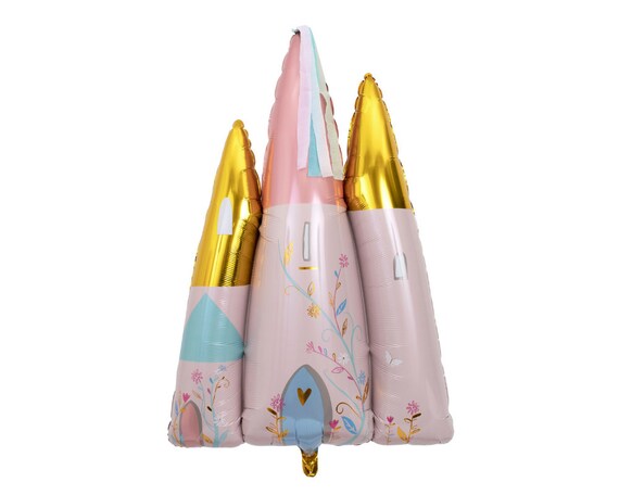Princess Castle Balloon | 41" Mylar Helium Balloon | Little Girl Birthday Party or Baby Shower Il_570xn
