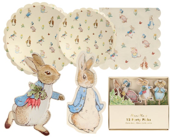 Peter Rabbit Party Supplies | Peter Rabbit Plates and Napkins Il_570xn