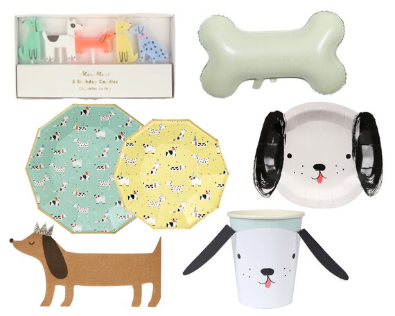 puppy party plates
