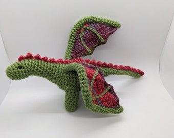 Plush Crochet Garden Dragon