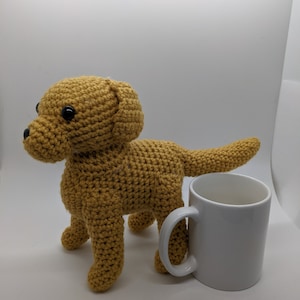 Plush Crochet Labrador Retriever Dog Gold