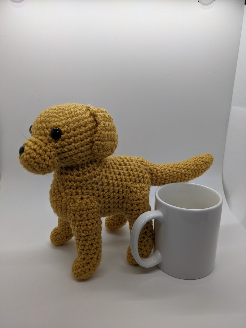 Plush Crochet Labrador Retriever Dog Gold