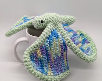 Mariposa de peluche de ganchillo