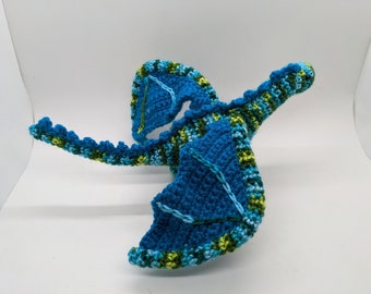 Plush Crochet Rainforest Dragon